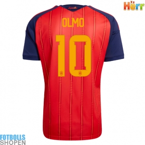 Billiga Spanien Dani Olmo #10 Hemmatröja VM 2026 Kortärmad